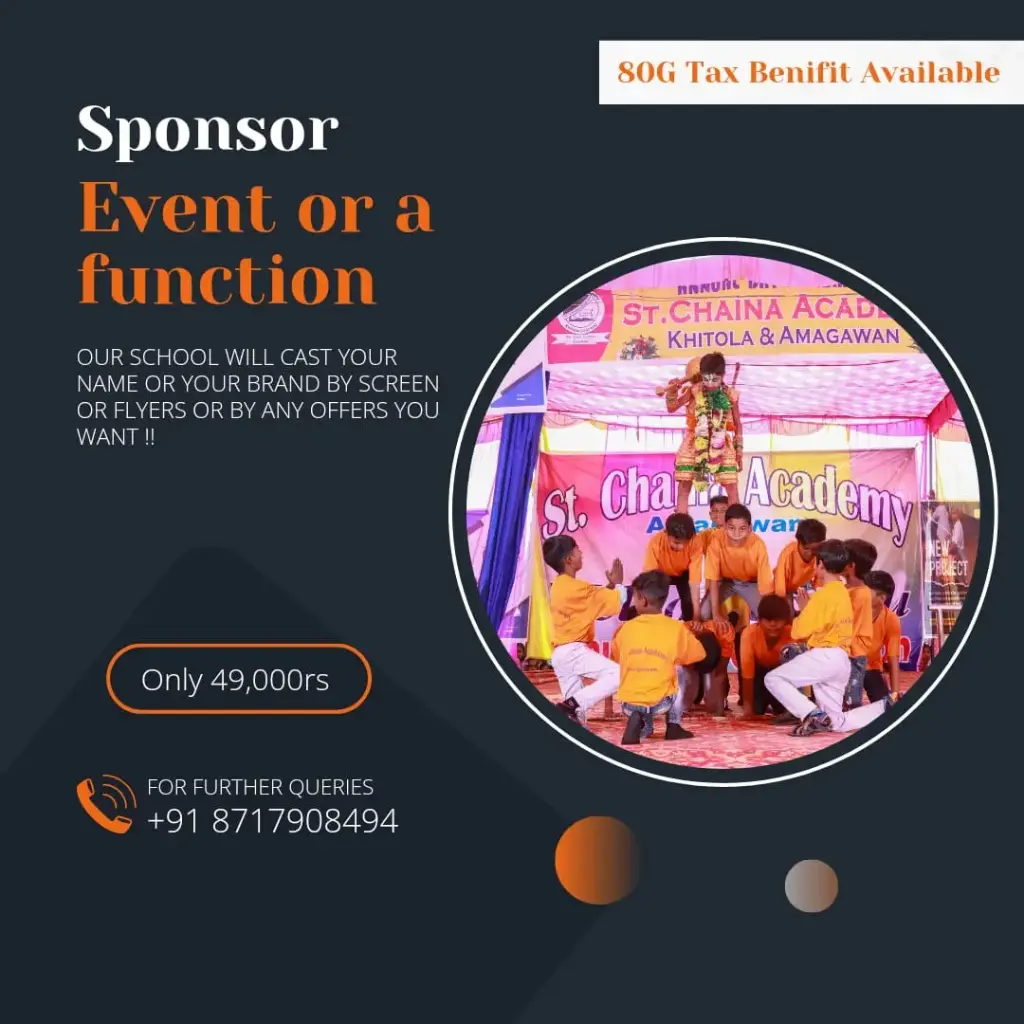 Sponsor a Function or a Event of School